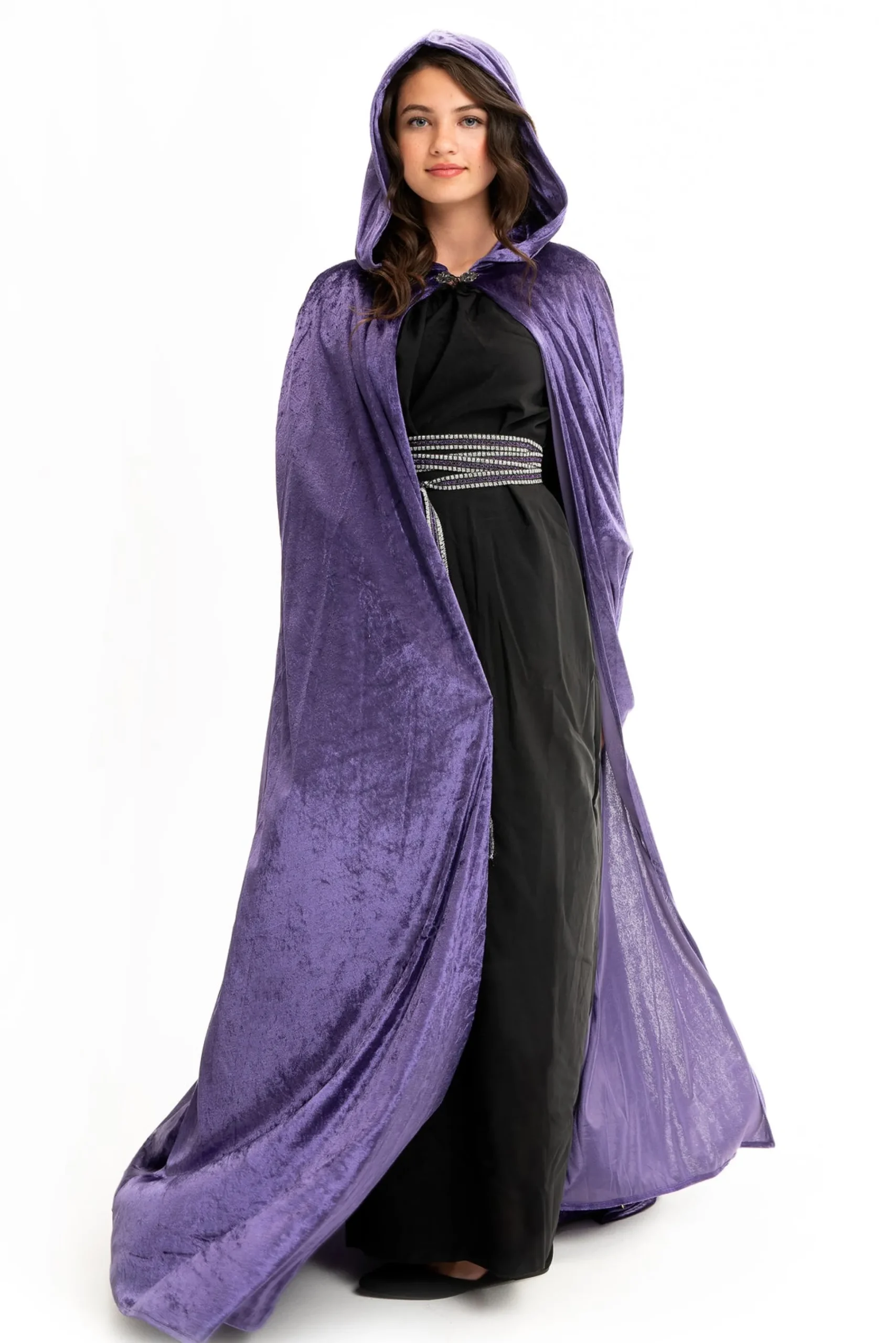 Little Adventures Adult Dark Purple Cloak With Hood> Cloaks