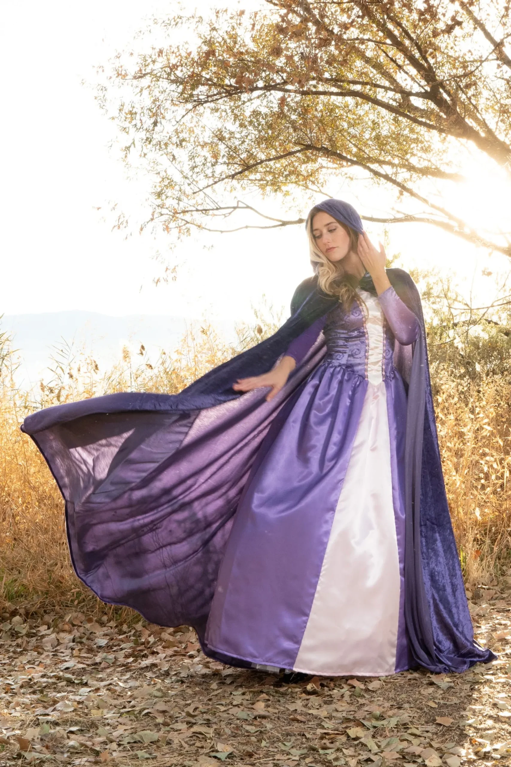 Little Adventures Adult Dark Purple Cloak With Hood> Cloaks