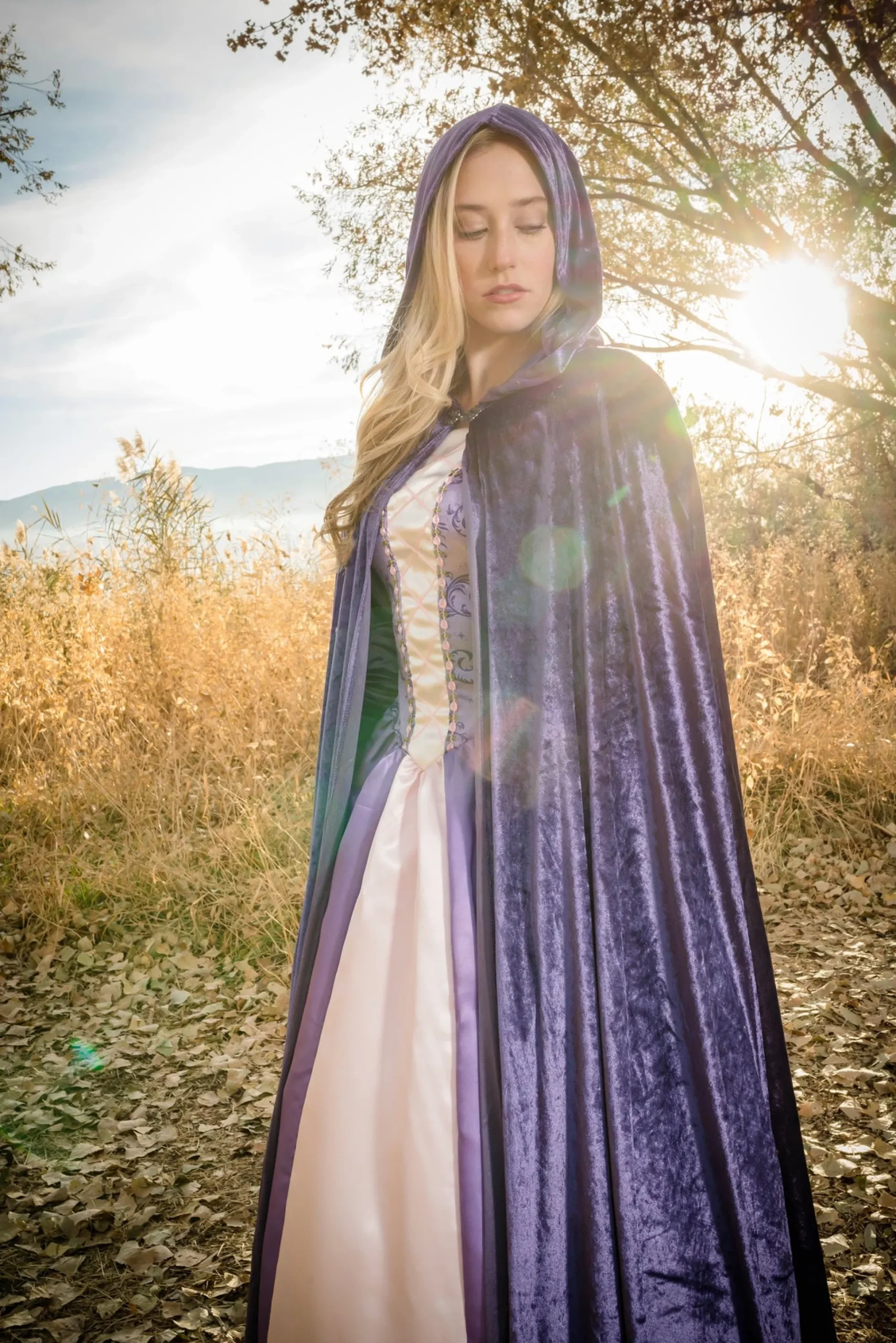 Little Adventures Adult Dark Purple Cloak With Hood> Cloaks