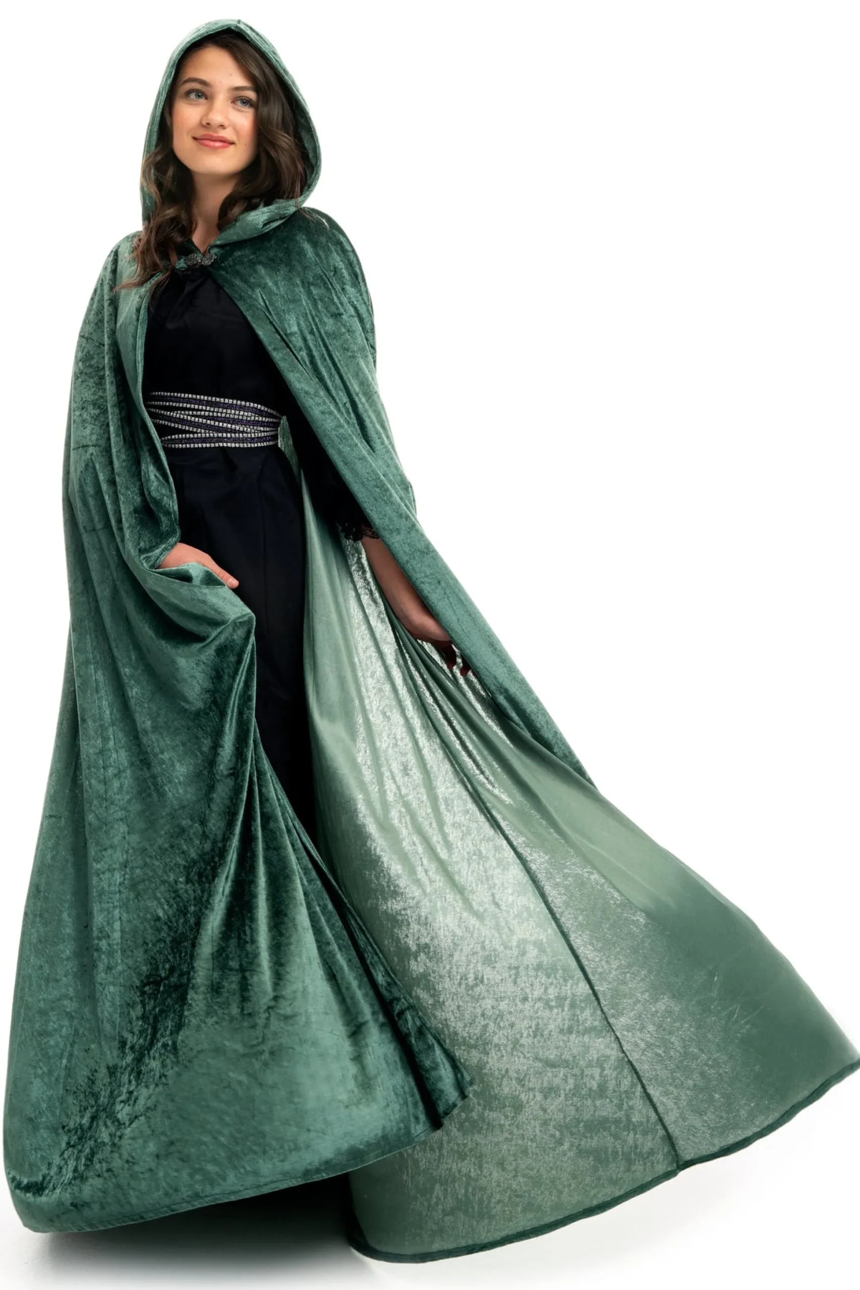 Little Adventures Adult Woodland Green Cloak> Cloaks