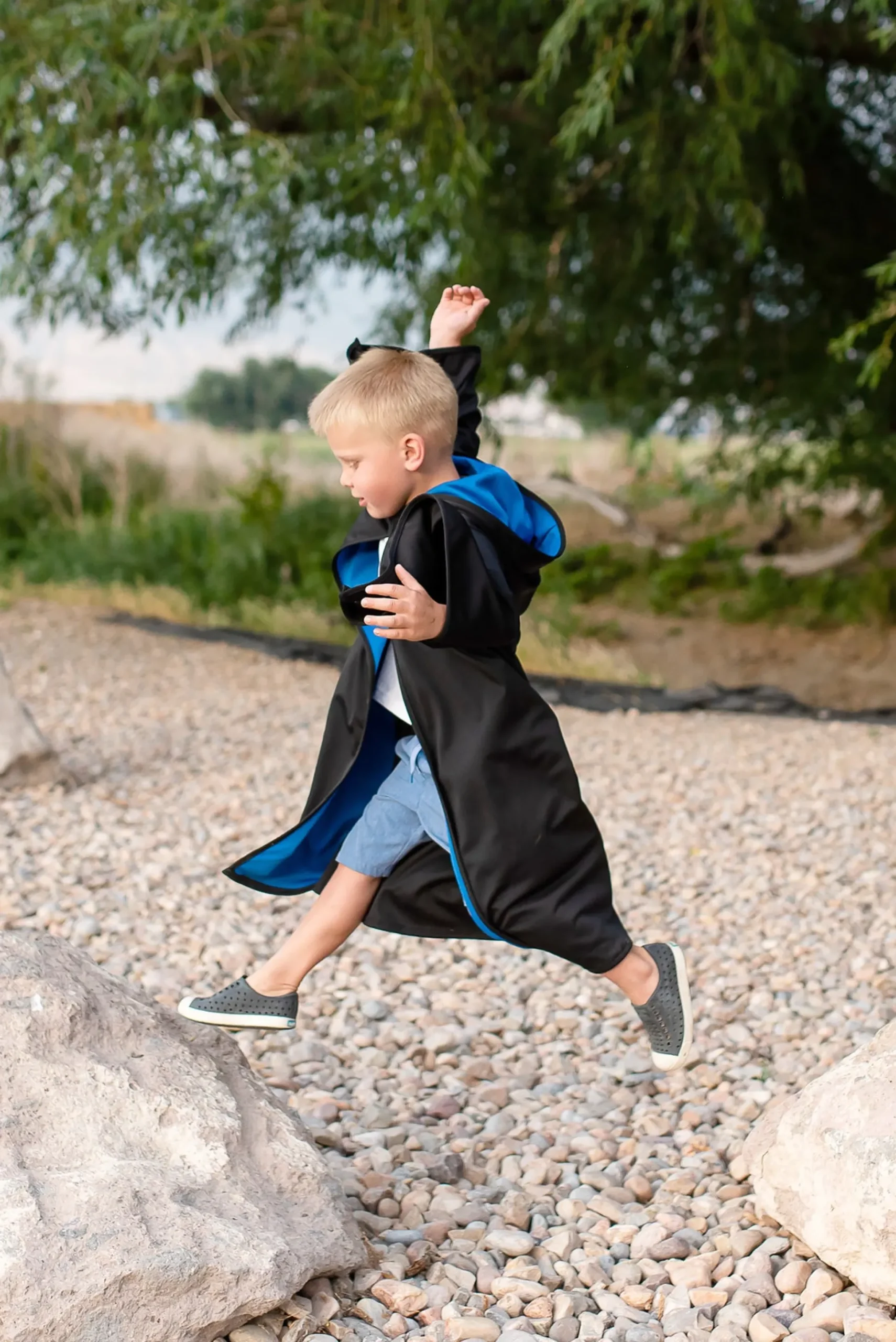 Little Adventures Blue Hooded Wizard Robe> Cloaks