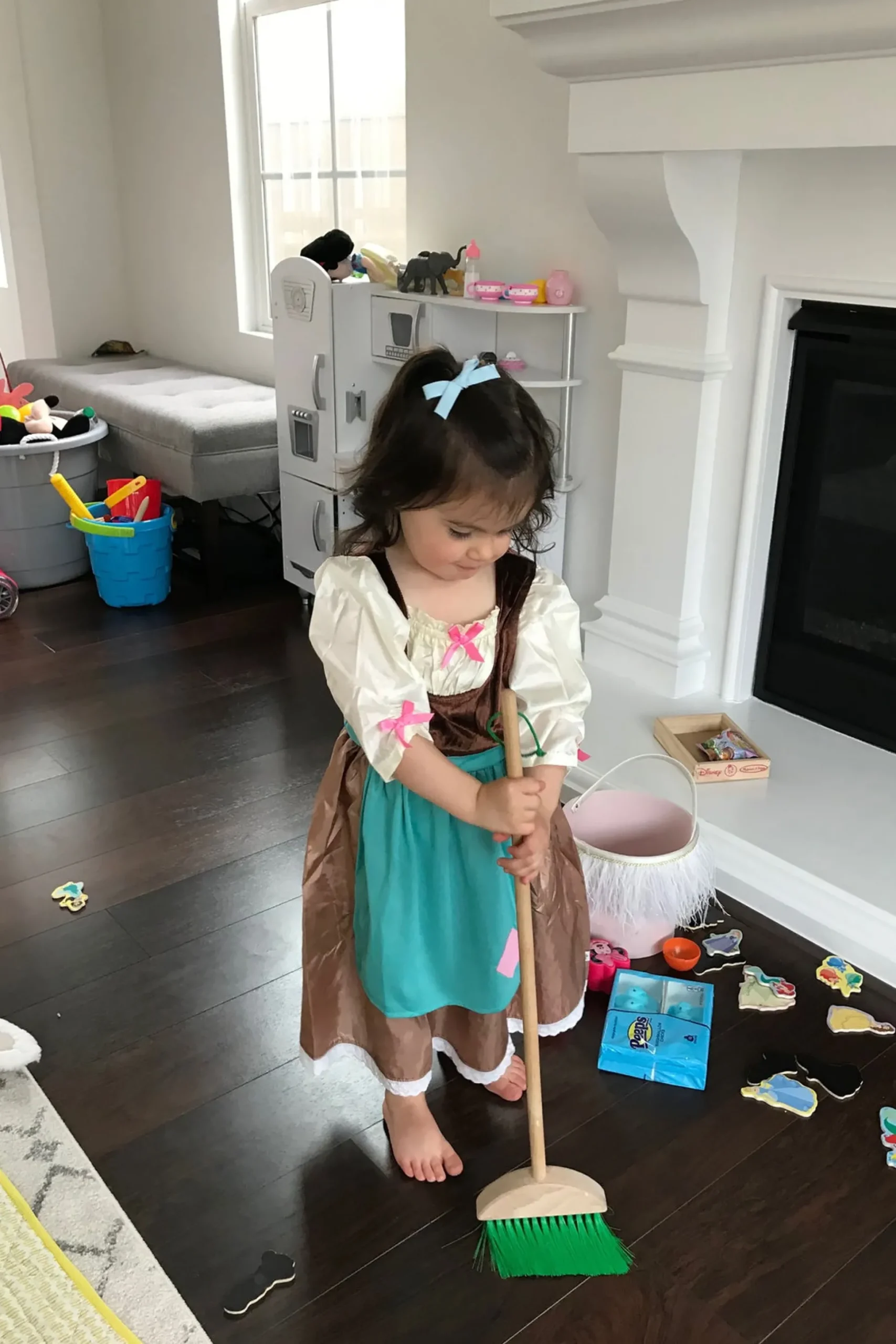 Little Adventures Cinderella Day Dress With Scarf> Dresses