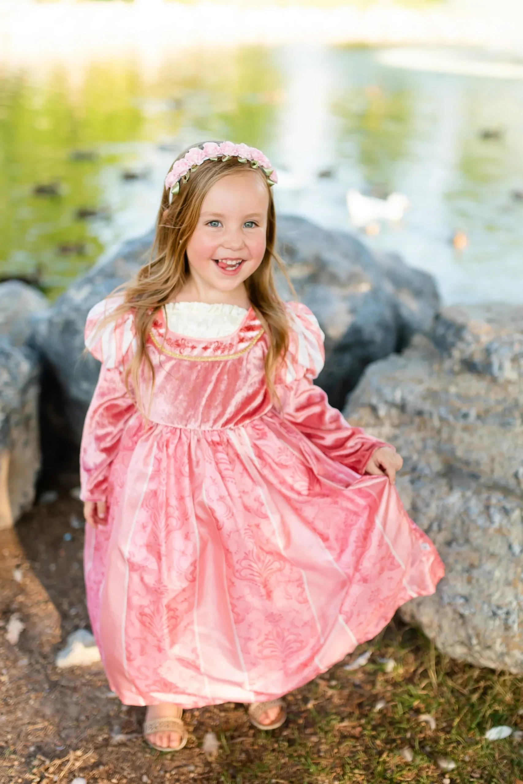 Little Adventures Coral Renaissance> Dresses
