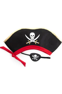 Little Adventures Deluxe Pirate Hat & Eye Patch> Accessories