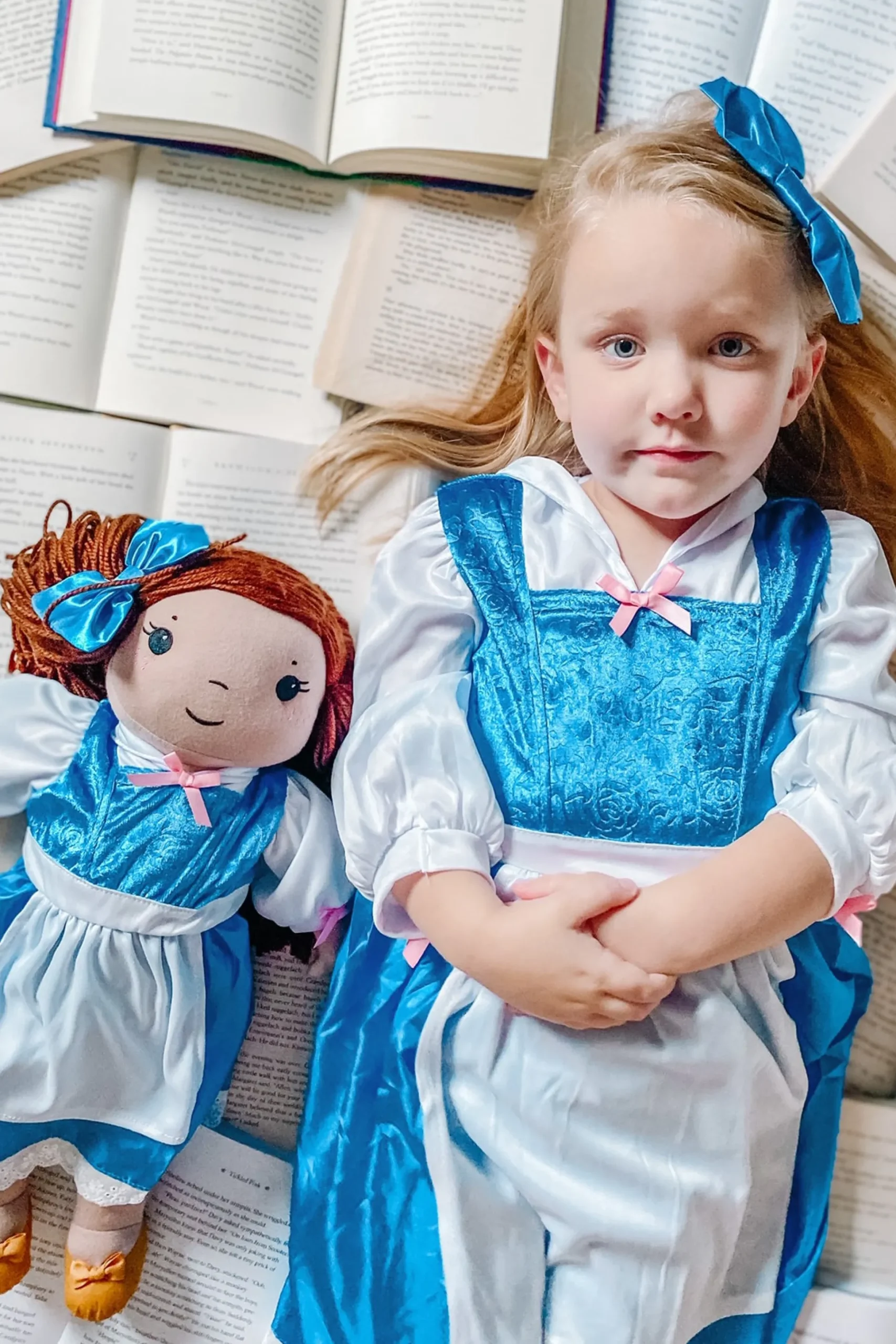 Little Adventures Doll Dress Beauty Day Dress With Hair Bow> Doll Dress Ups
