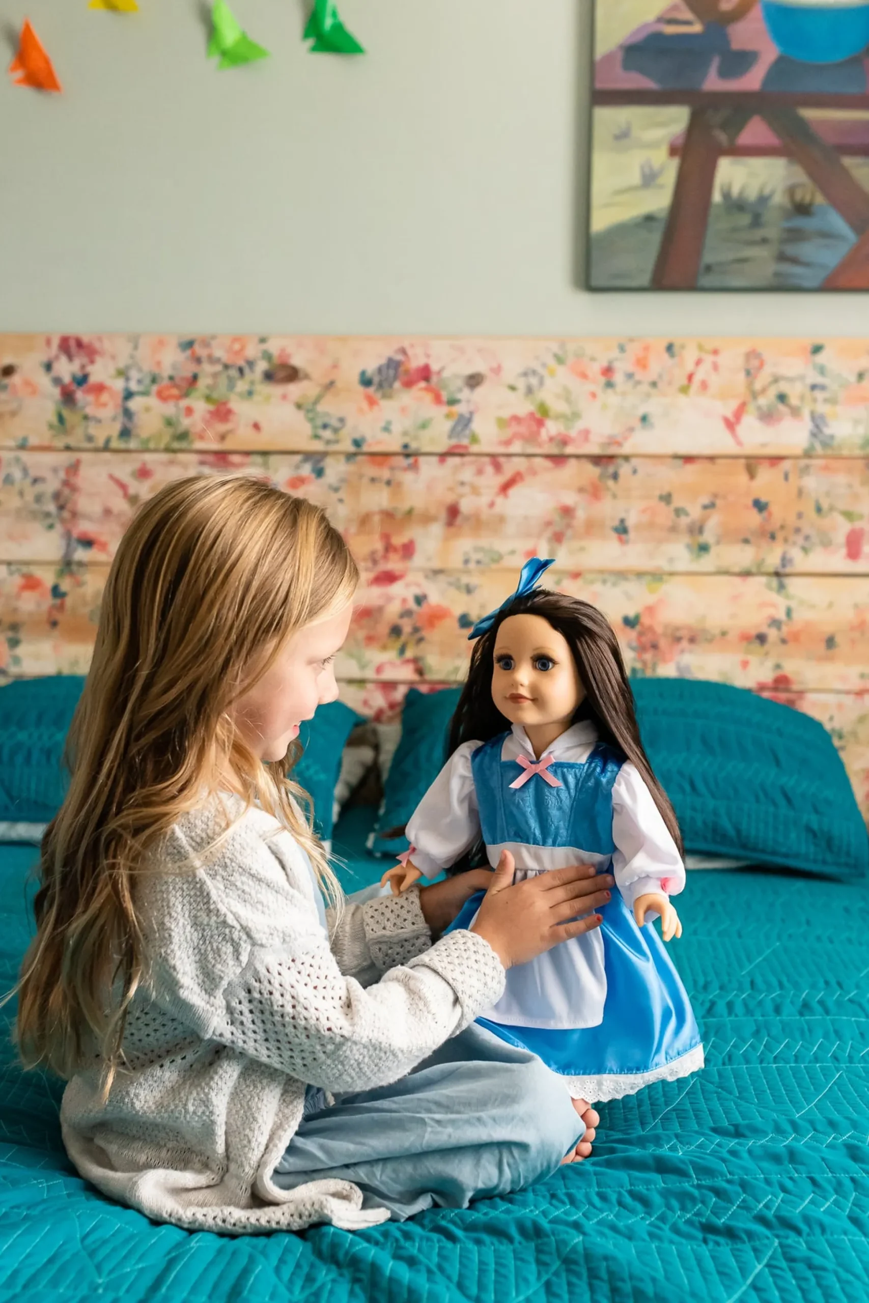 Little Adventures Doll Dress Beauty Day Dress With Hair Bow> Doll Dress Ups