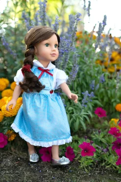 Little Adventures Doll Dress Kansas Girl With Bows> Doll Dress Ups