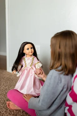 Little Adventures Doll Dress Pink Vintage Princess><noscript><img width=