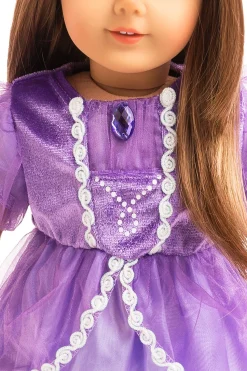 Little Adventures Doll Dress Purple Amulet Princess><noscript><img width=