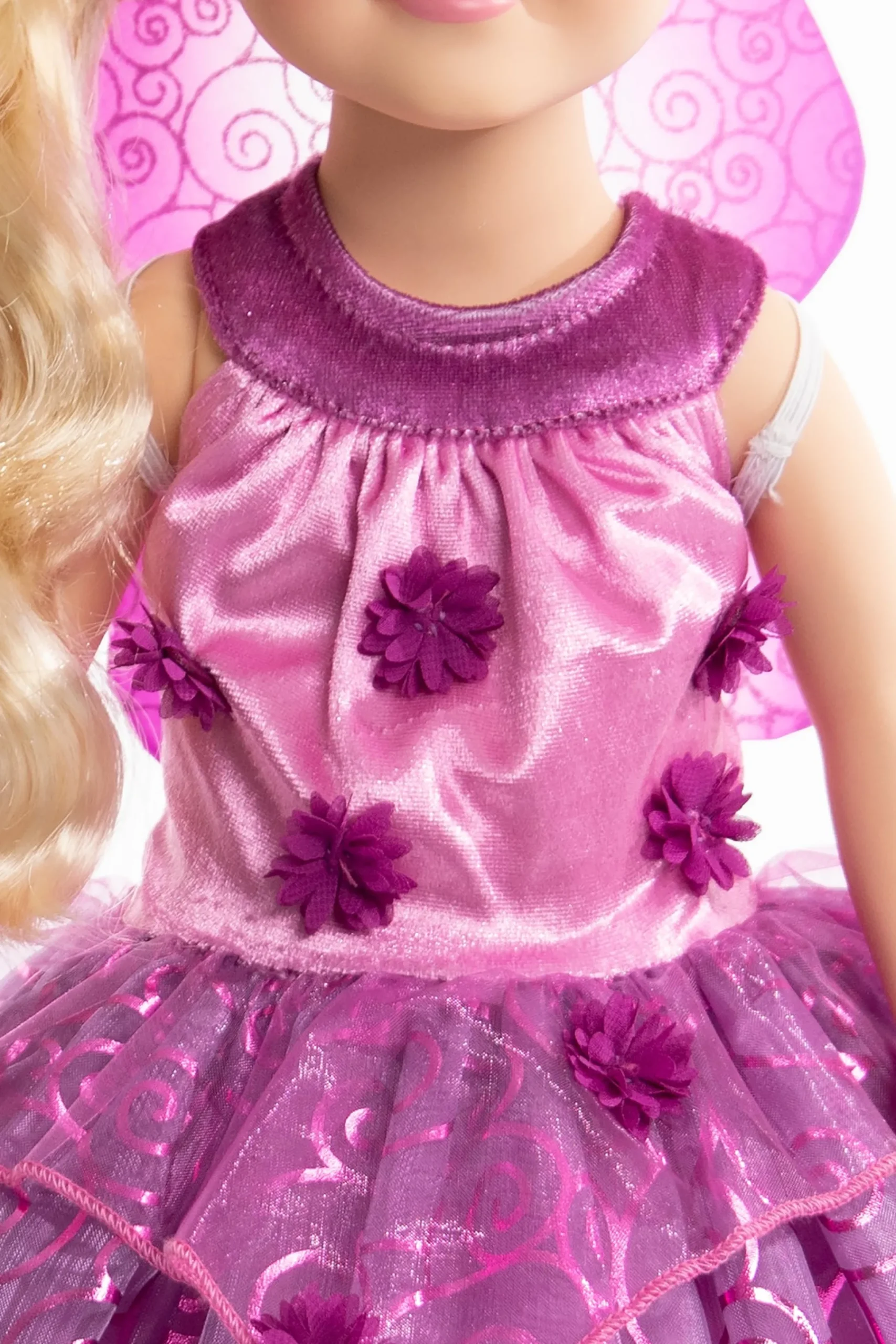 Little Adventures Doll Dress Purple Blossom Fairy With Wings> Doll Dress Ups