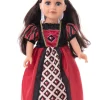Little Adventures Doll Dress Queen Of Hearts With Soft Crown> Doll Dress Ups