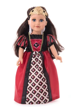 Little Adventures Doll Dress Queen Of Hearts With Soft Crown> Doll Dress Ups