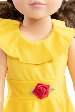 Little Adventures Doll Dress Yellow Beauty Twirl> Doll Dress Ups