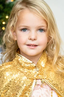 Little Adventures Gold Shimmer Cloak><noscript><img width=