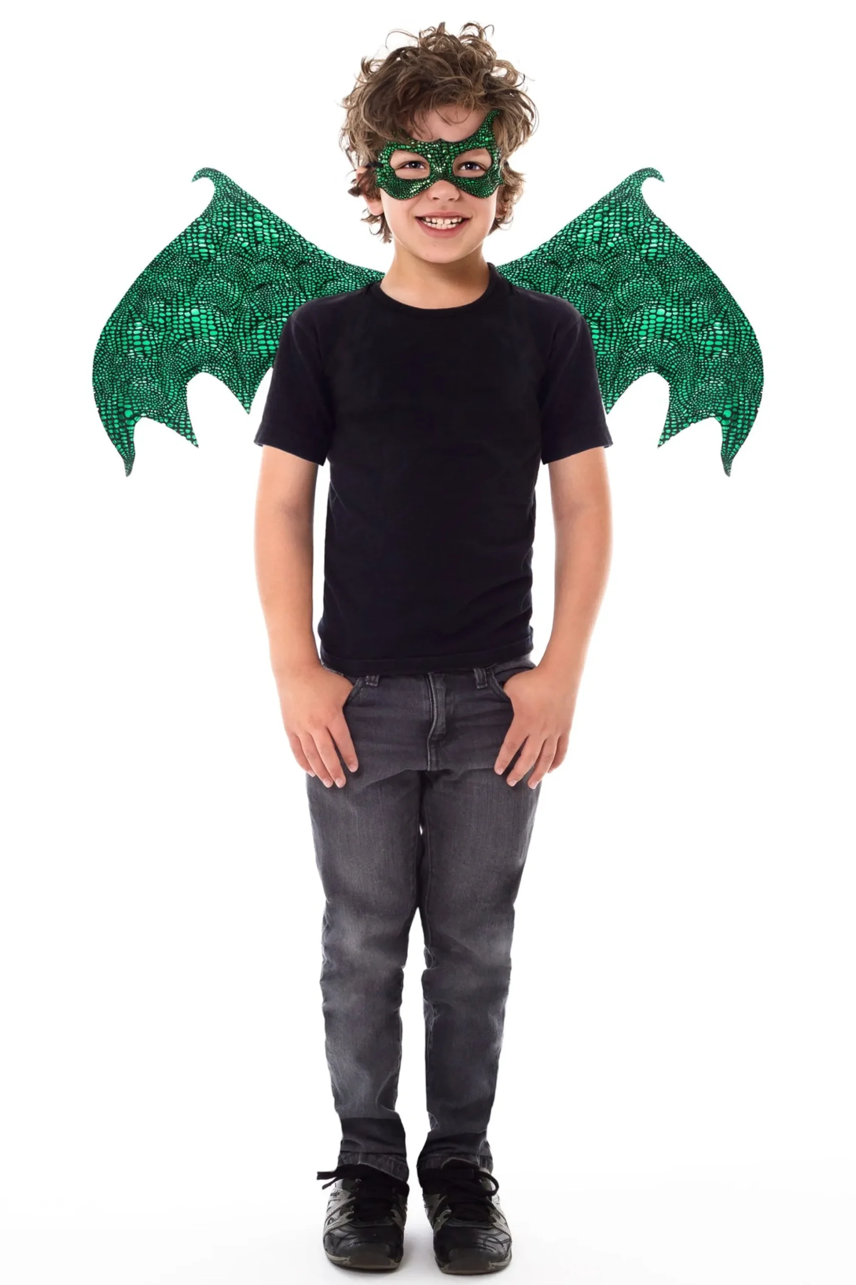 Little Adventures Green Dragon Wing & Mask Set> Knights & Dragons