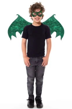 Little Adventures Green Dragon Wing & Mask Set> Accessories