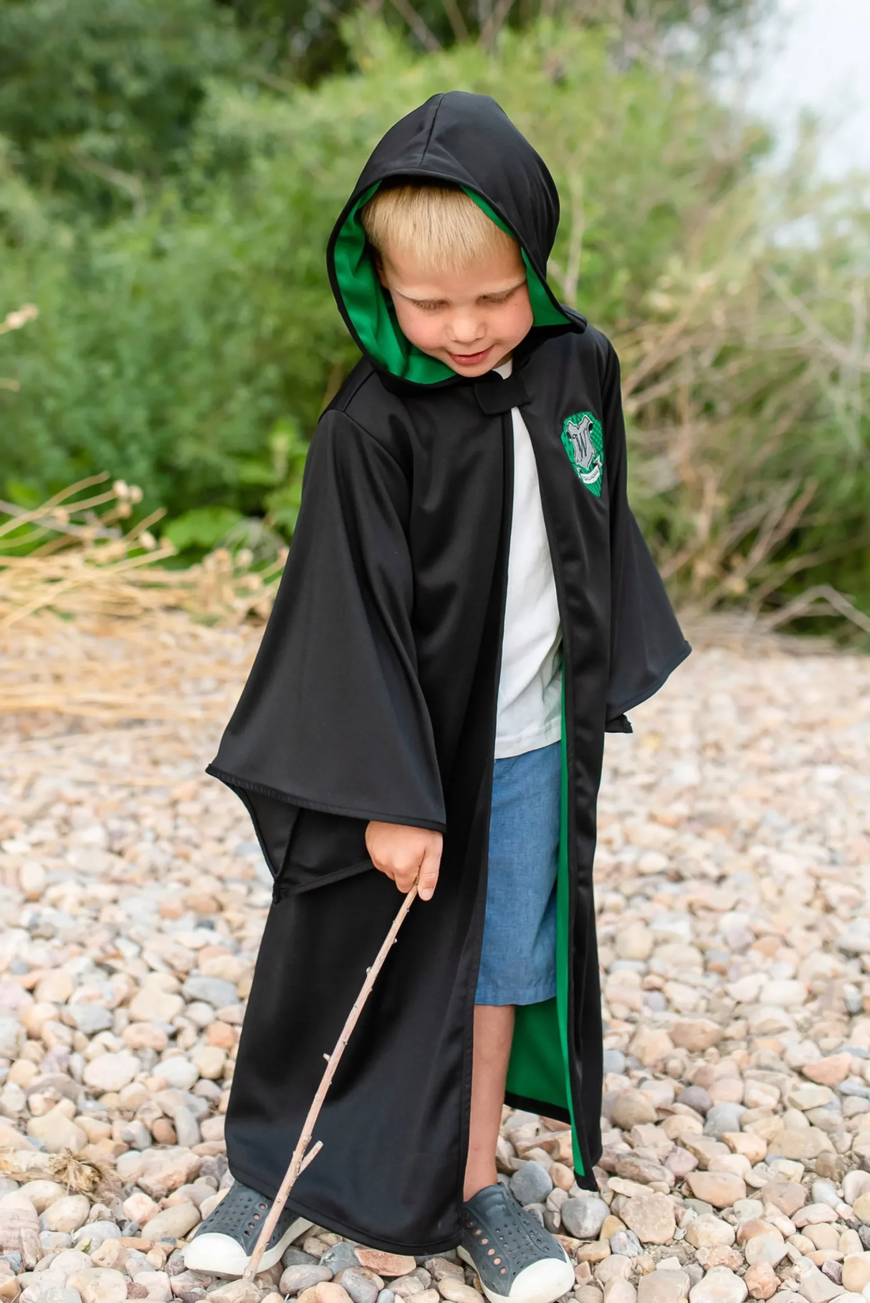 Little Adventures Green Hooded Wizard Robe> Dress Ups