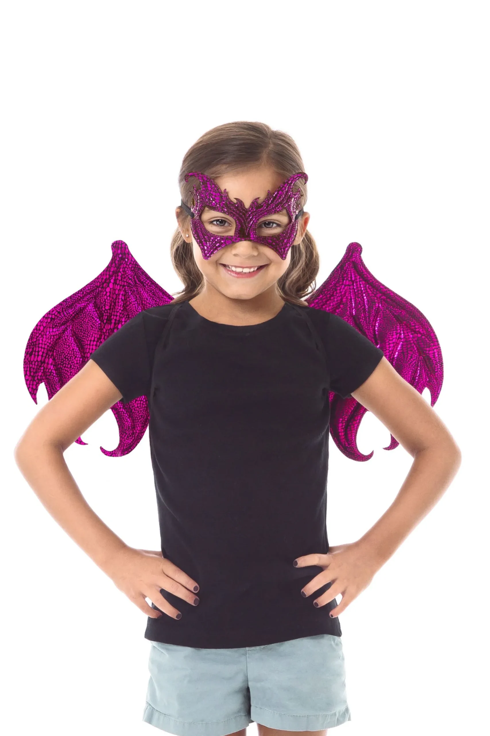 Little Adventures Magenta Dragon Wings & Mask Set> Accessories