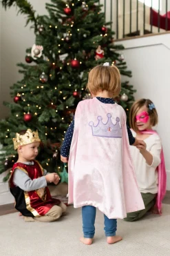 Little Adventures Pink Crown Cape & Mask Set><noscript><img width=