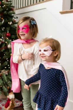 Little Adventures Pink Crown Cape & Mask Set><noscript><img width=