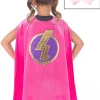 Little Adventures Pink Hero Cape & Mask Set> Cloaks