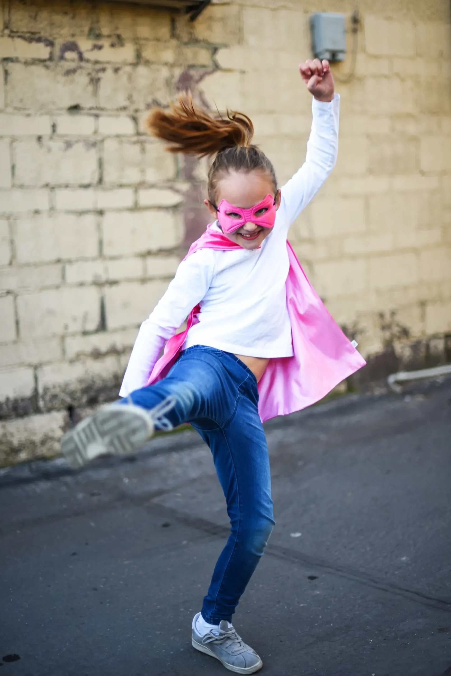 Little Adventures Pink Hero Cape & Mask Set> Super Hero