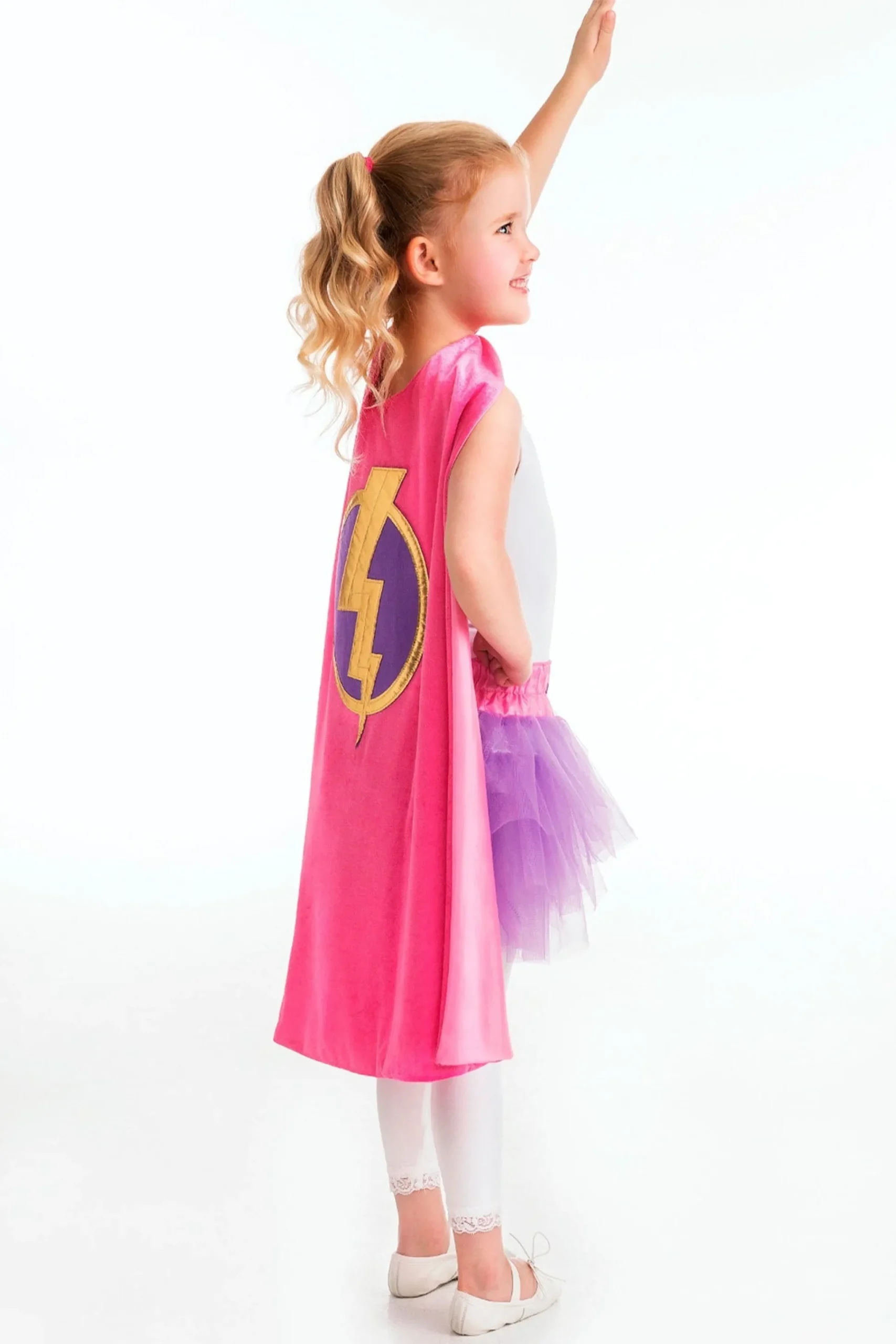 Little Adventures Pink Hero Cape & Mask Set> Cloaks
