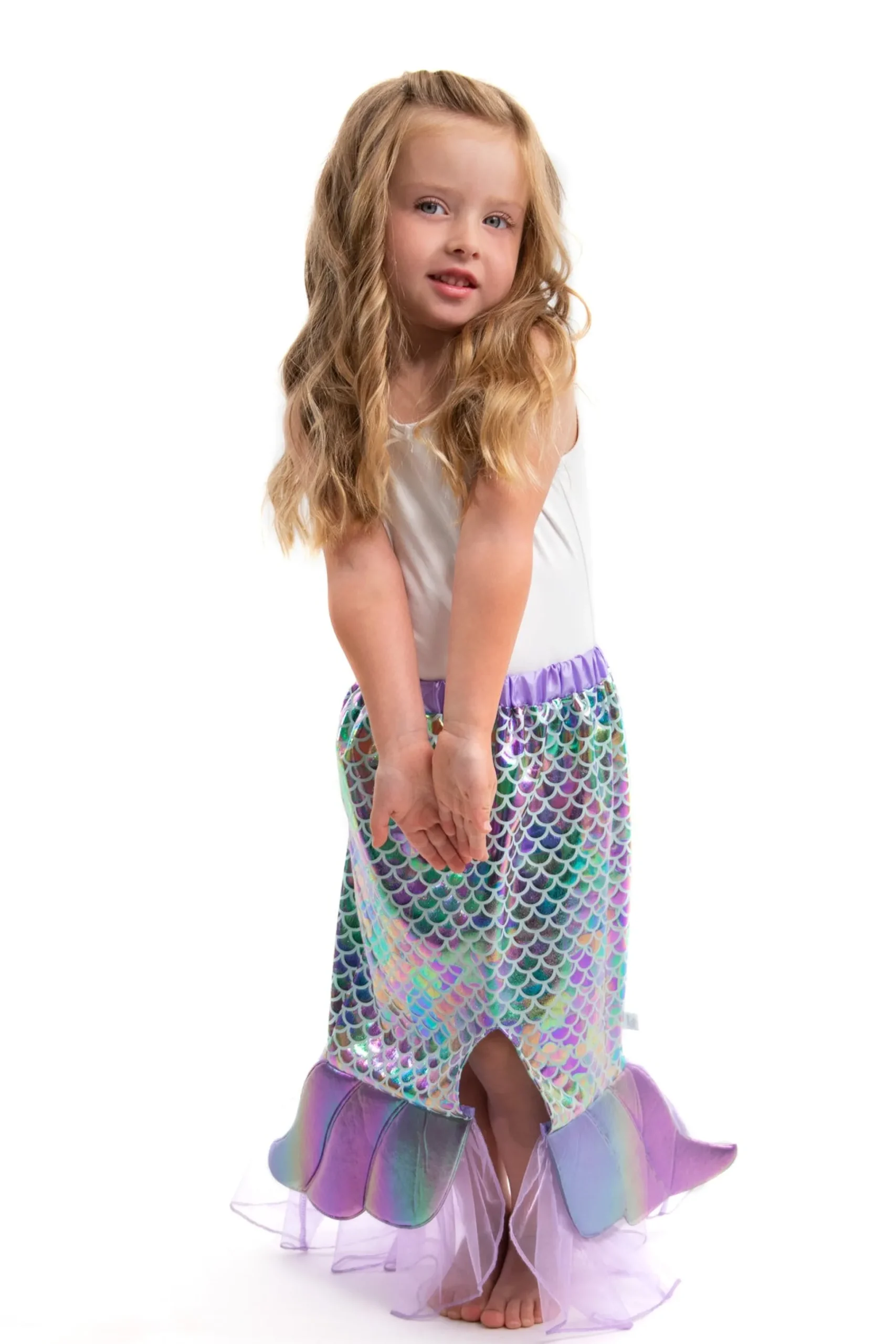 Little Adventures Purple Mermaid Splash> Dresses