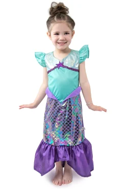 Little Adventures Purple Sparkle Mermaid> Dresses