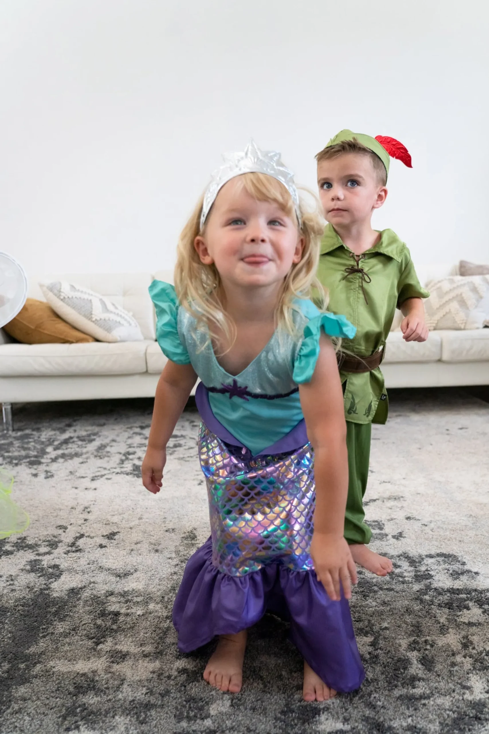 Little Adventures Purple Sparkle Mermaid> Dresses