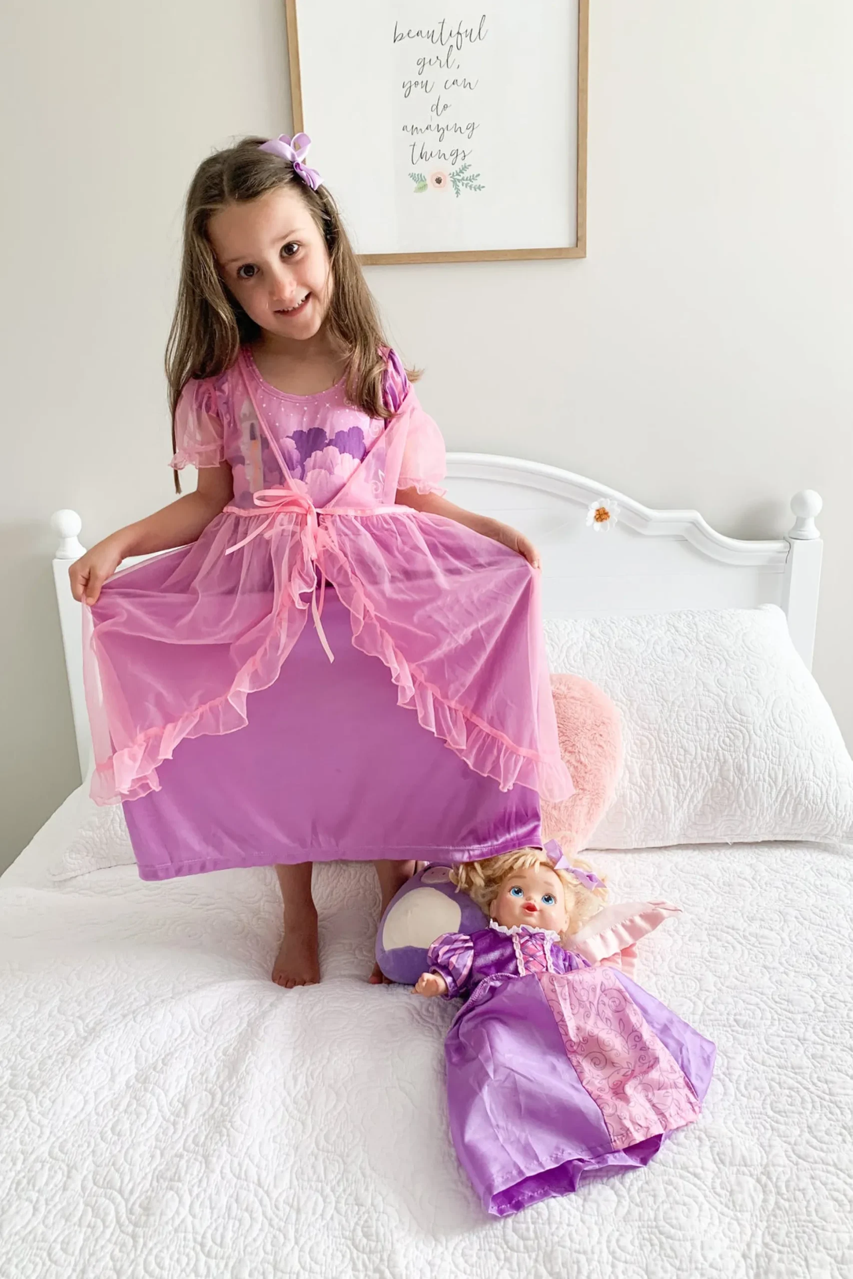 Little Adventures Rapunzel Nightgown With Pink Robe> Nightgowns