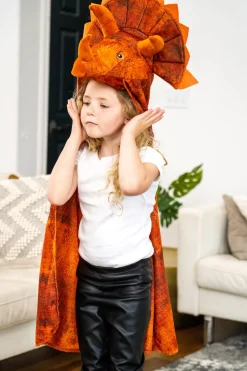 Little Adventures Triceratops Hooded Animal Cloak><noscript><img width=