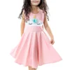 Little Adventures Unicorn Twirl Dress Pink> Twirl Dresses
