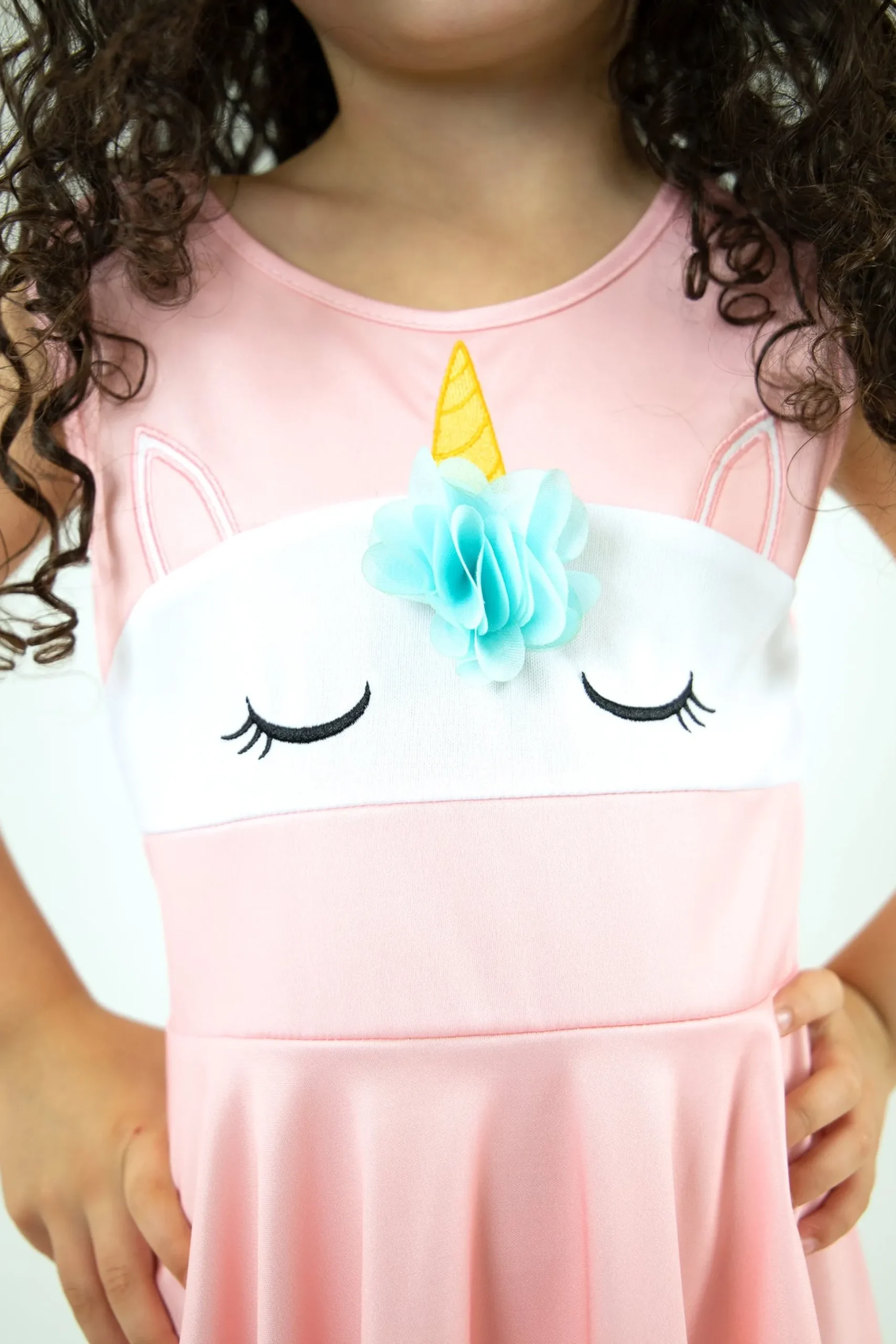Little Adventures Unicorn Twirl Dress Pink> Twirl Dresses