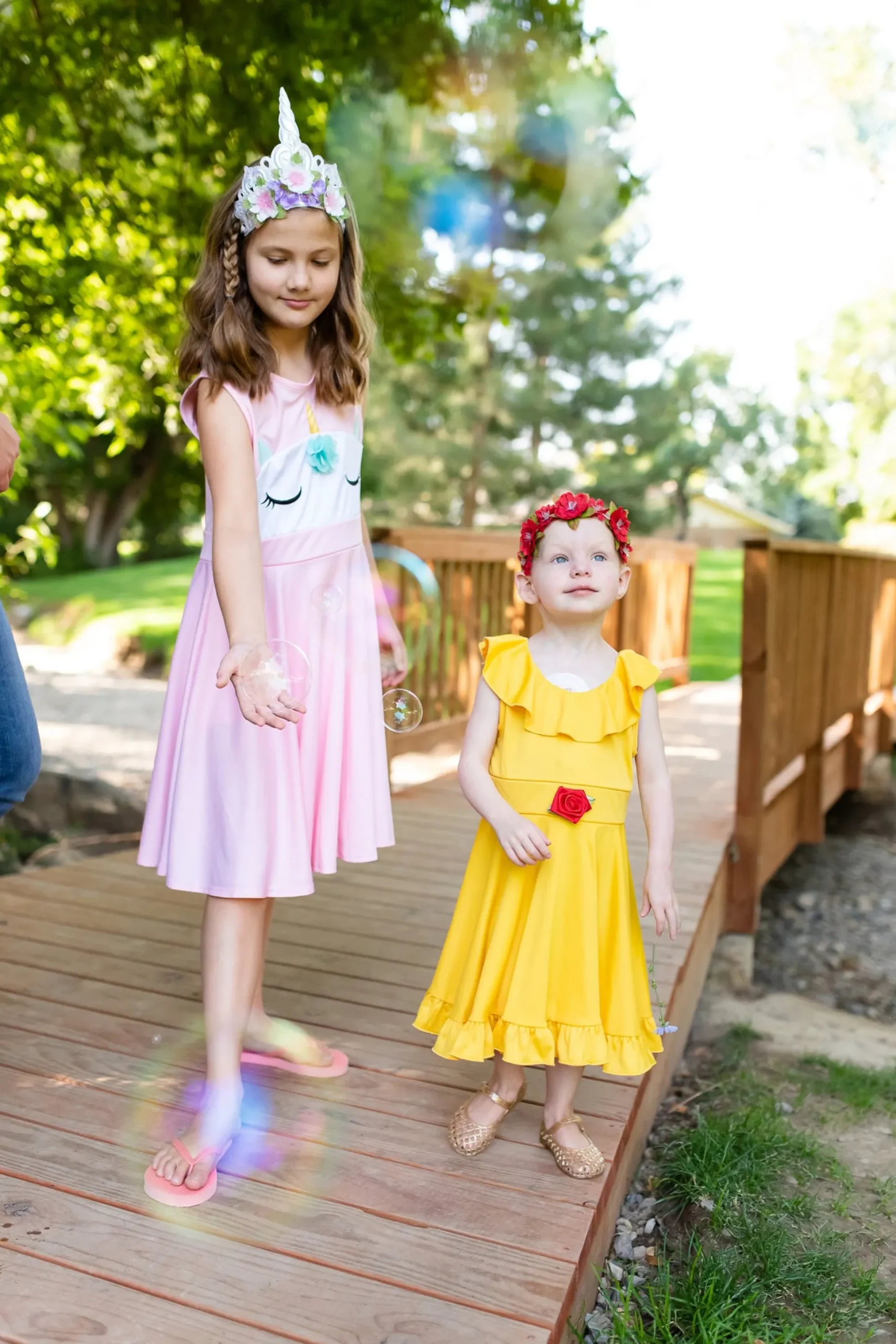 Little Adventures Unicorn Twirl Dress Pink> Twirl Dresses