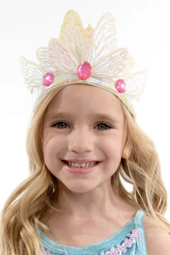 Little Adventures White Butterfly Soft Crown> Accessories