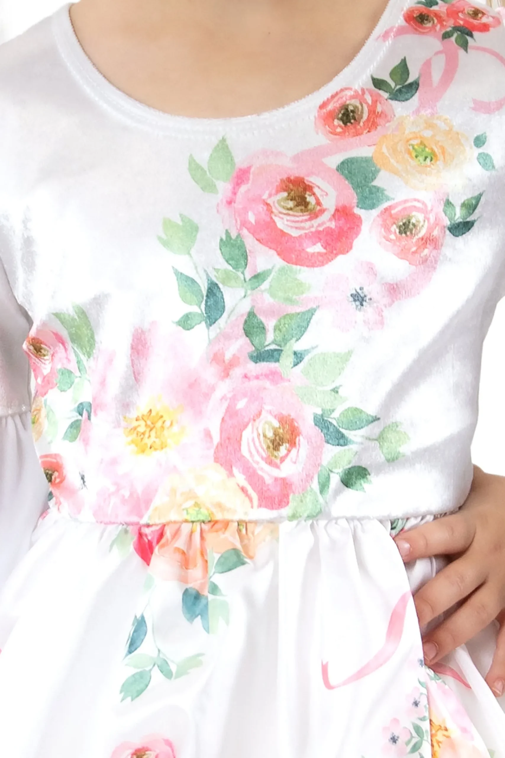 Little Adventures White Floral Beauty> Dresses