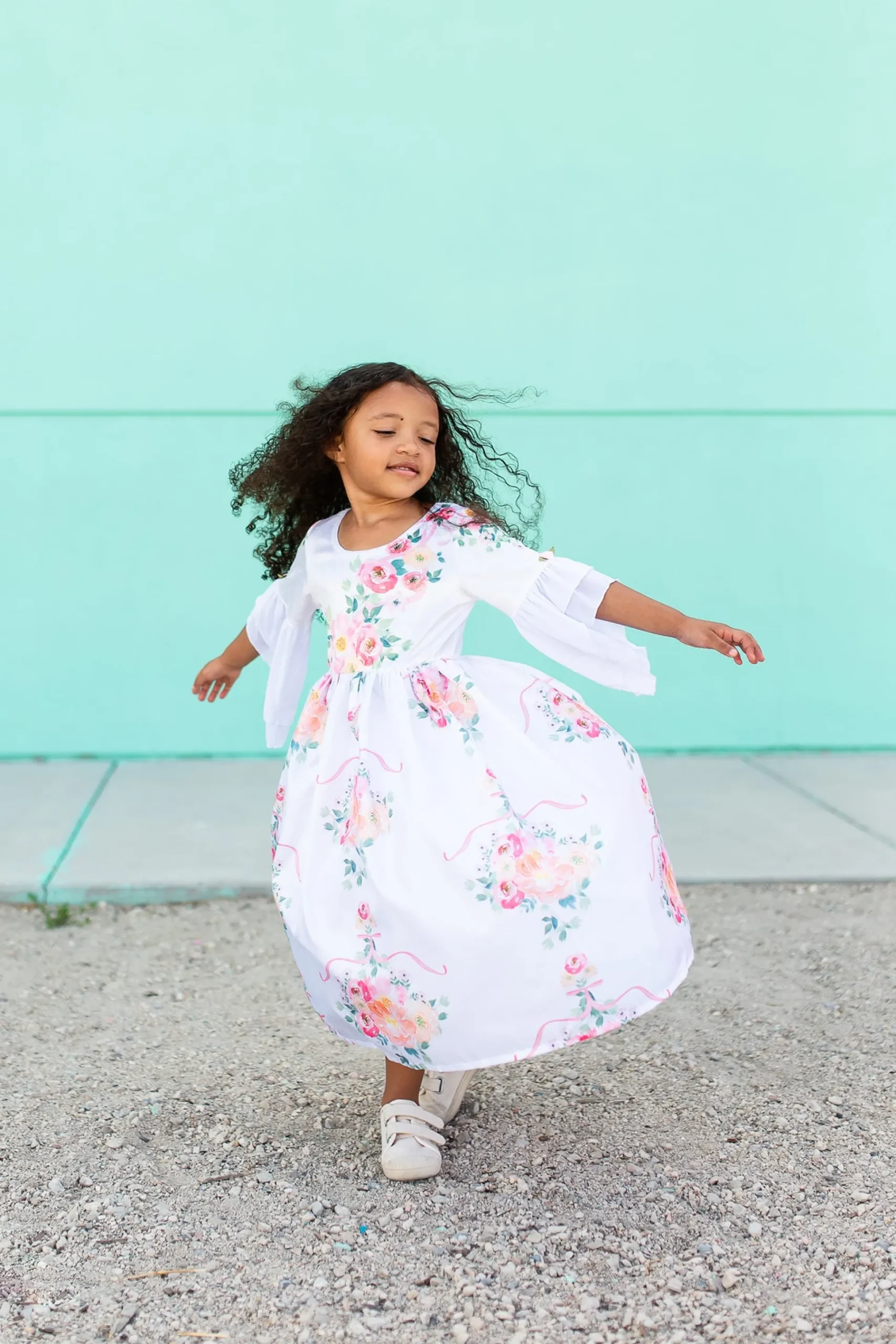 Little Adventures White Floral Beauty> Dresses