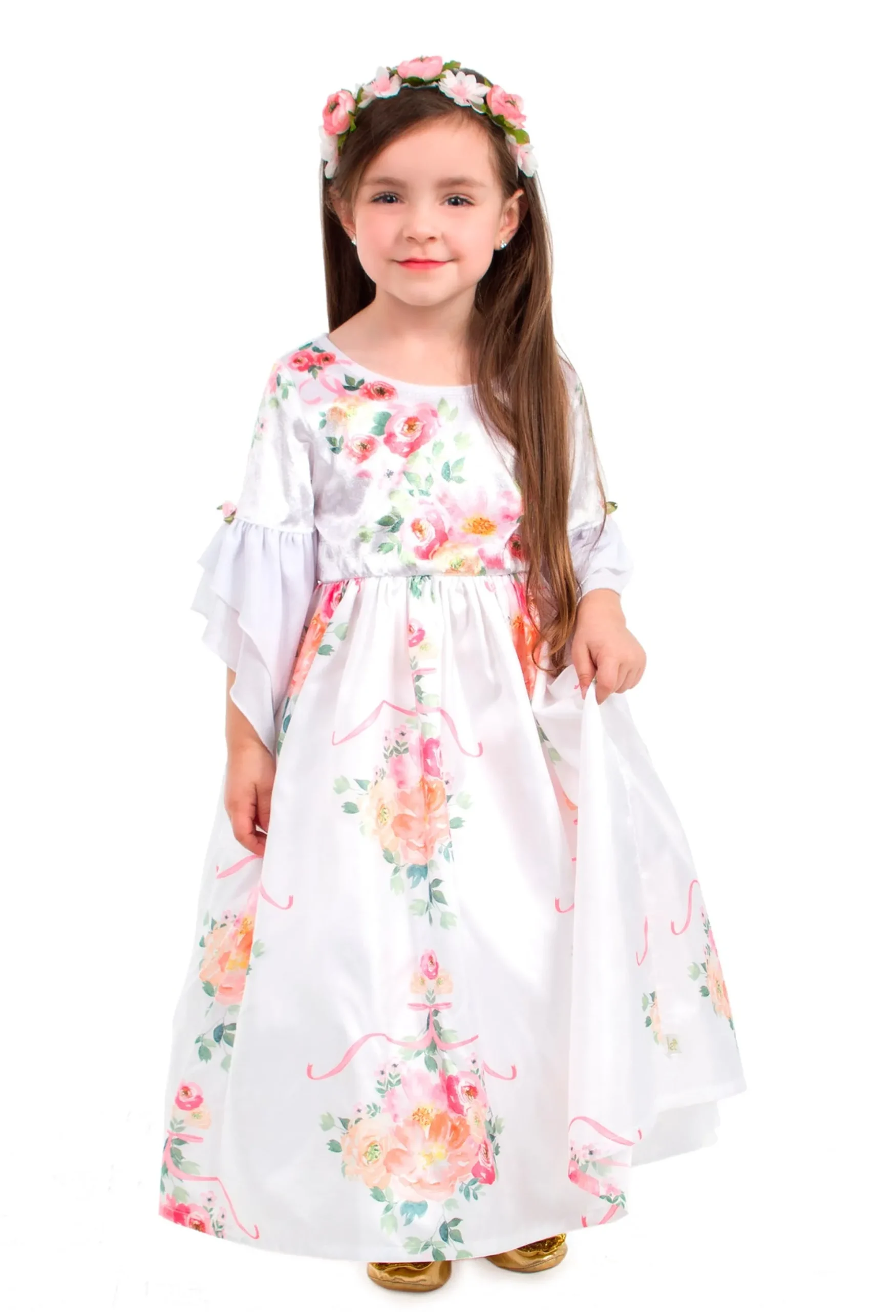 Little Adventures White Floral Beauty> Dresses