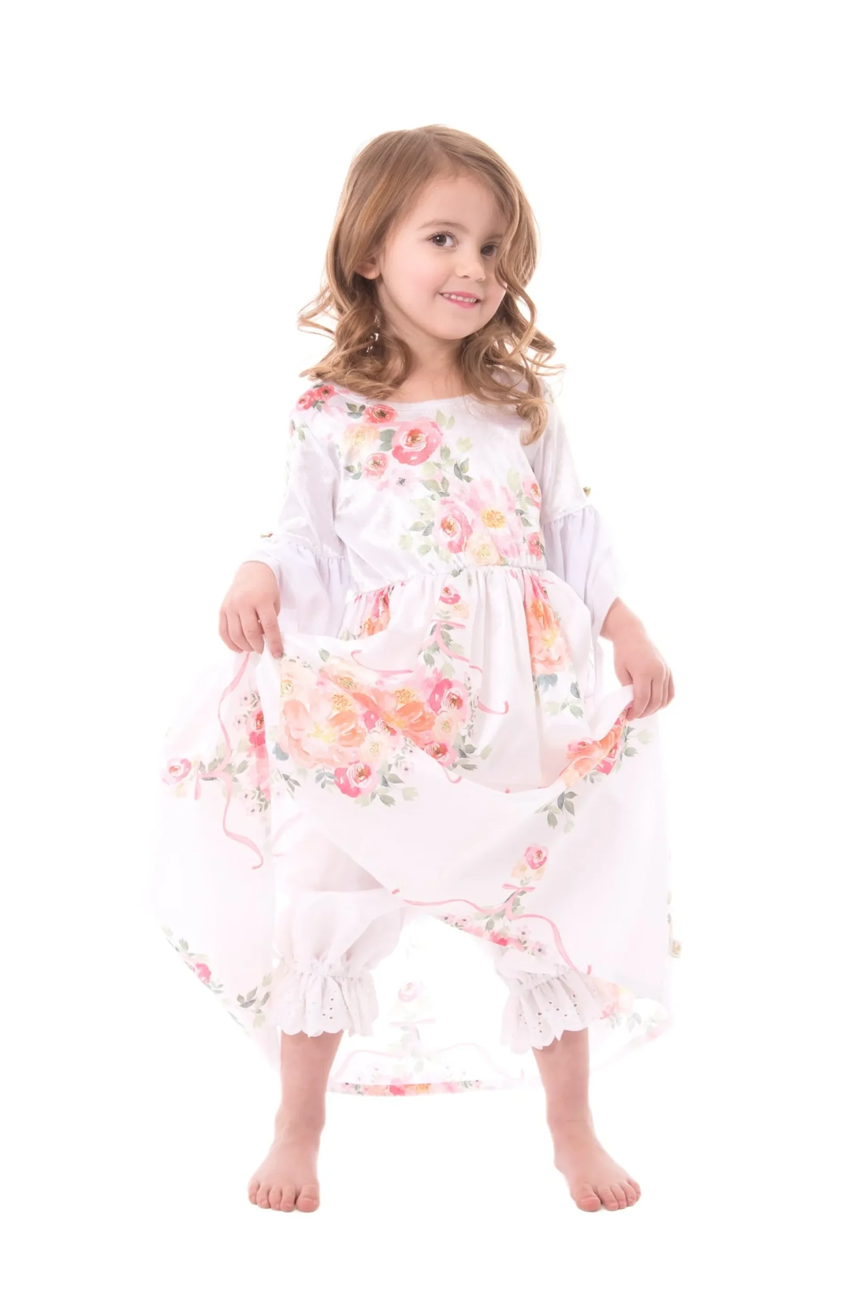 Little Adventures White Floral Beauty> Dresses