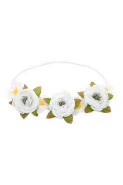 Little Adventures White Flower Headband> Accessories