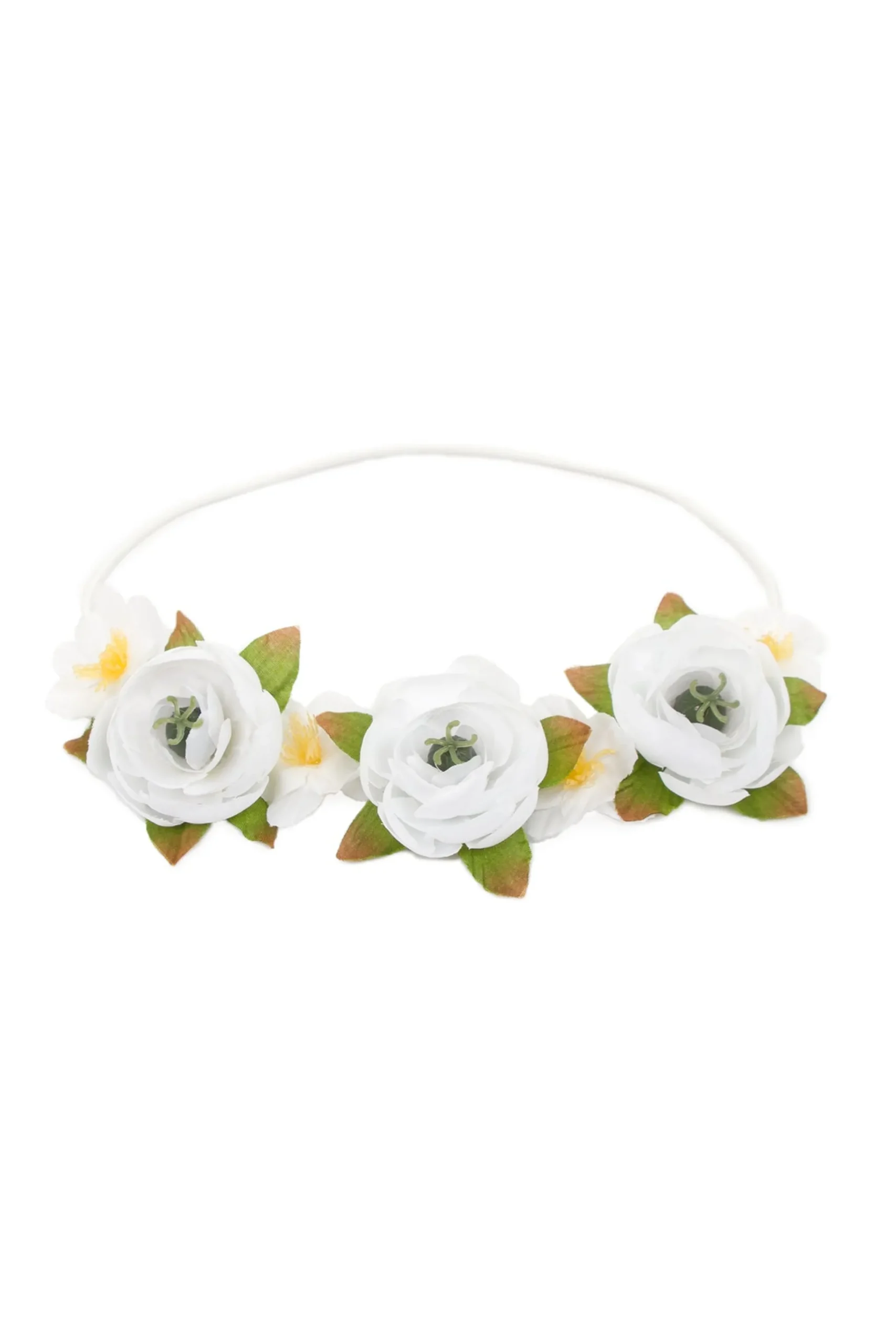 Little Adventures White Flower Headband> Accessories