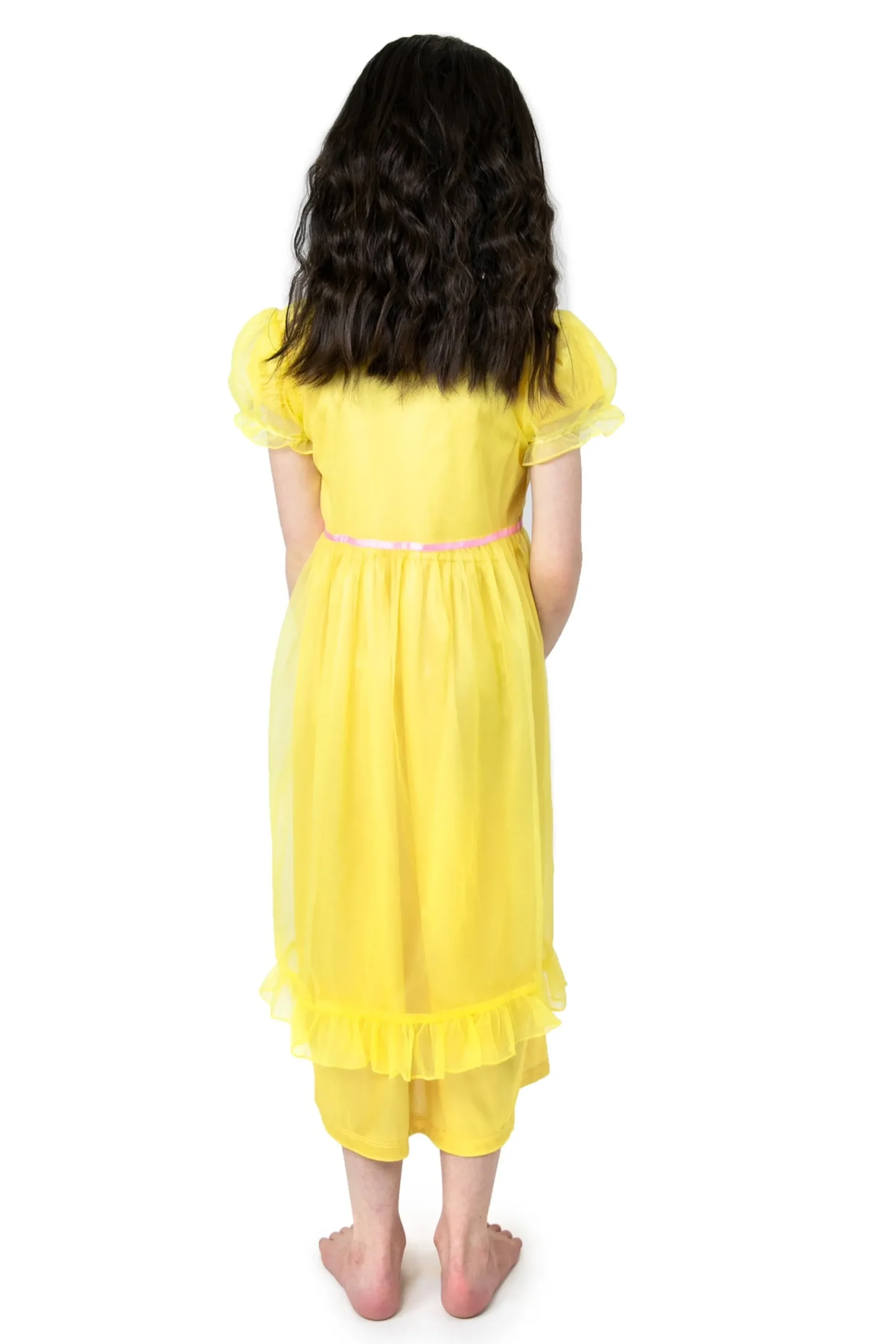 Little Adventures Yellow Beauty Nightgown With Yellow Robe> Nightgowns