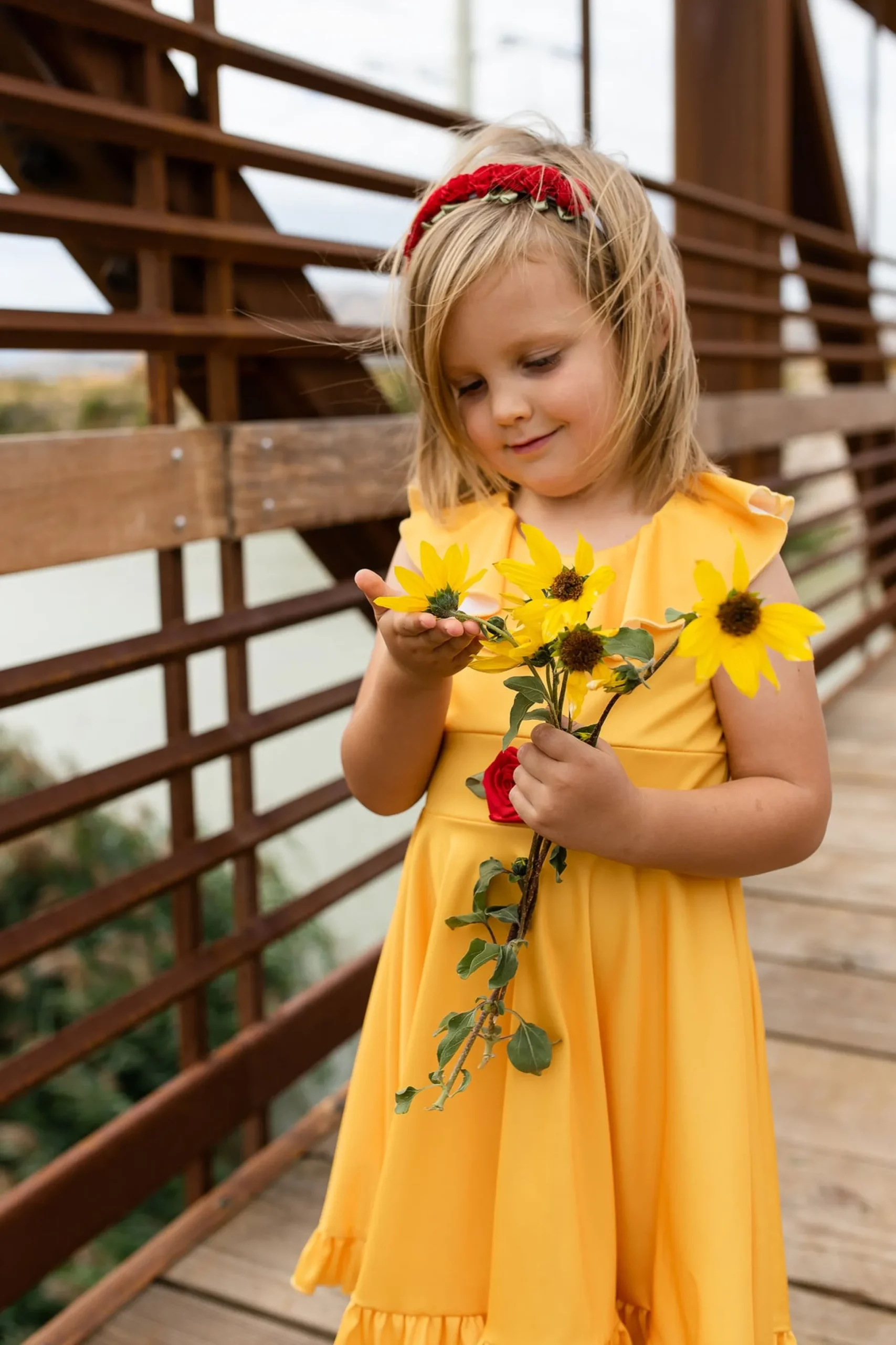 Little Adventures Yellow Beauty Twirl Dress> Twirl Dresses
