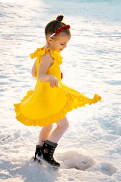 Little Adventures Yellow Beauty Twirl Dress><noscript><img width=