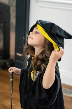 Little Adventures Yellow Hooded Wizard Robe><noscript><img width=